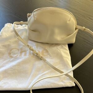 Chloe White Leather Crossbody